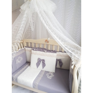 Комплект в кроватку Софт Madrid light серый