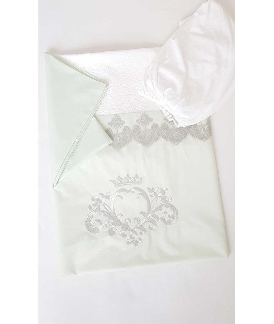 Комплект в кроватку Софт Madrid light салатовый