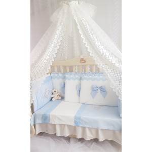 Комплект в кроватку Софт Madrid light голубой