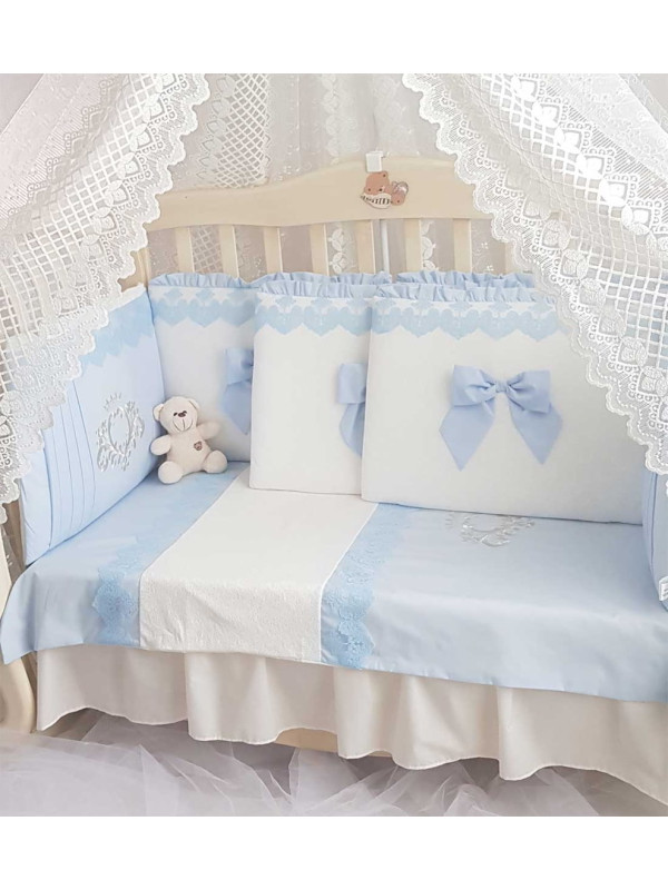 Комплект в кроватку Софт Madrid light голубой