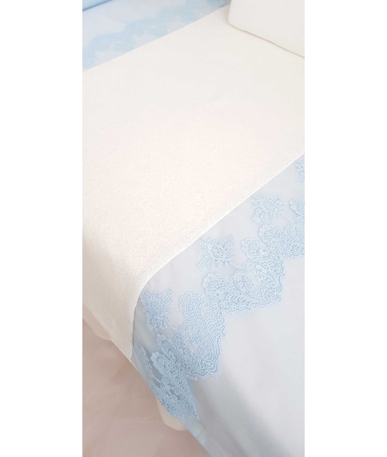 Комплект в кроватку Софт Madrid light голубой