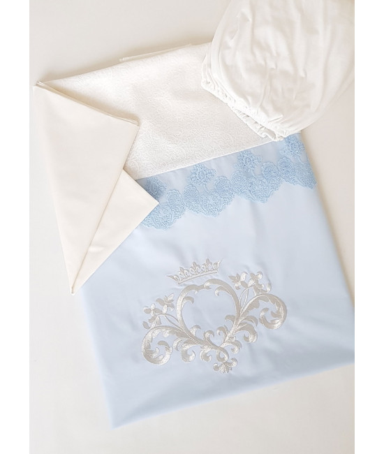 Комплект в кроватку Софт Madrid light голубой