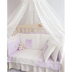 Комплект в кроватку Софт Madrid light сирень