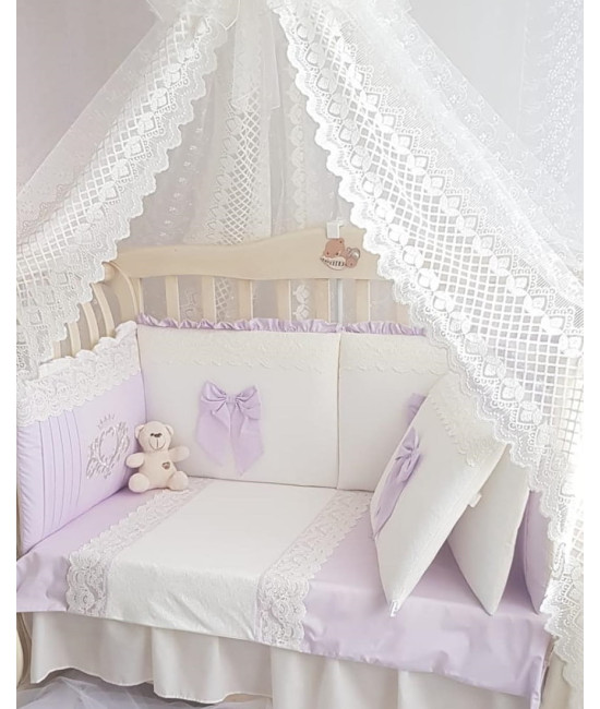 Комплект в кроватку Софт Madrid light сирень