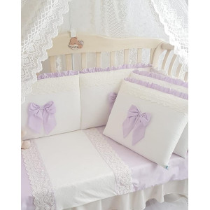 Комплект в кроватку Софт Madrid light сирень