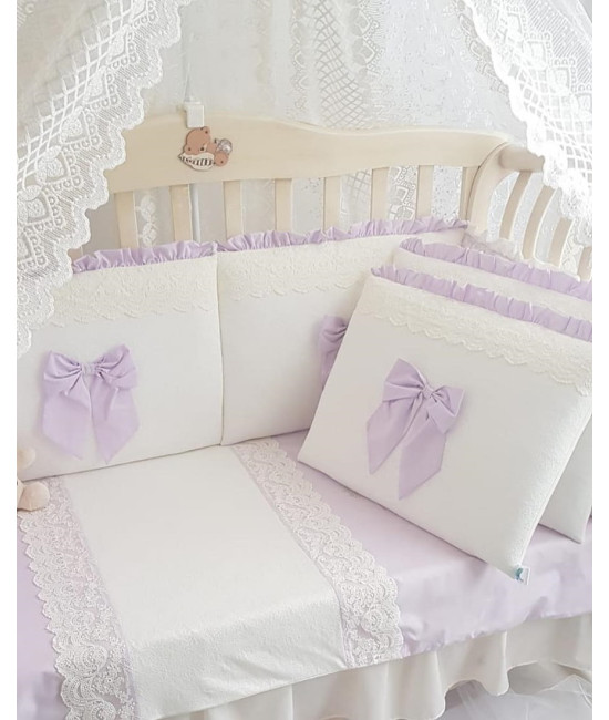 Комплект в кроватку Софт Madrid light сирень