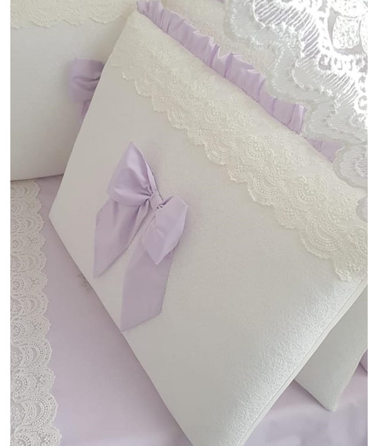 Комплект в кроватку Софт Madrid light сирень