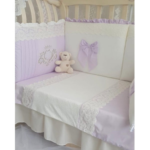 Комплект в кроватку Софт Madrid light сирень