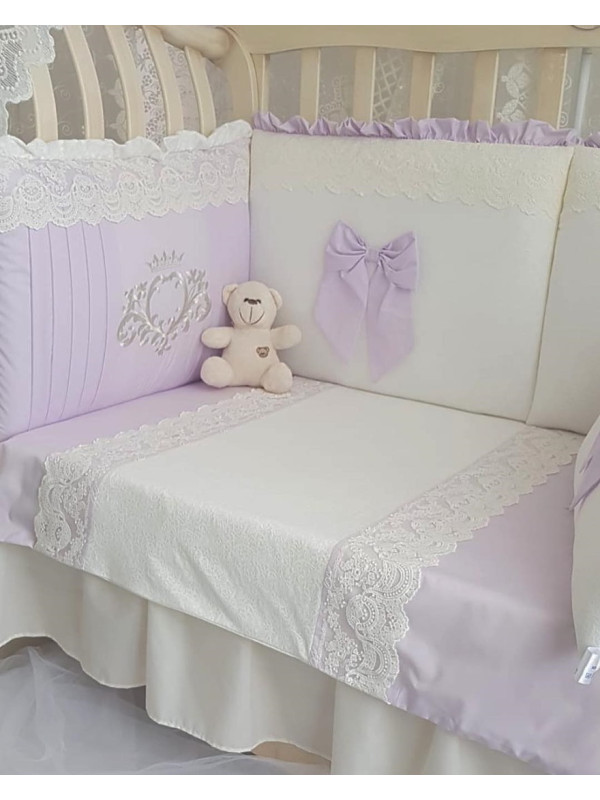 Комплект в кроватку Софт Madrid light сирень