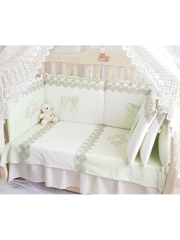 Комплект в кроватку Софт Madrid light салатовый
