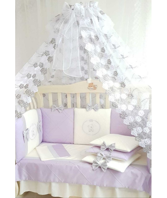 Комплект в кроватку Софт Mary сирень