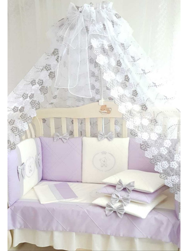 Комплект в кроватку Софт Mary сирень