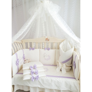 Комплект в кроватку Софт Mary сирень лайт