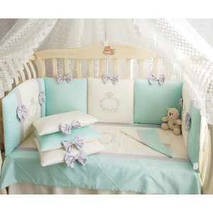 Комплект в кроватку Софт Mary ментол