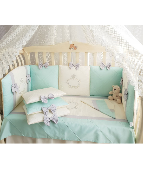 Комплект в кроватку Софт Mary ментол