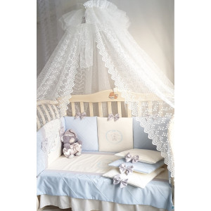 Комплект в кроватку Софт Mary голубой