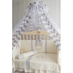 Комплект в кроватку Софт Milana серый