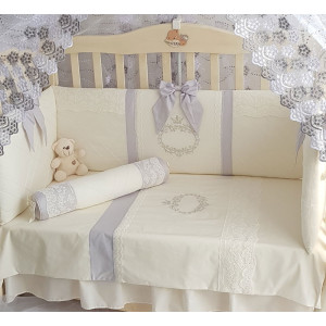 Комплект в кроватку Софт Milana серый