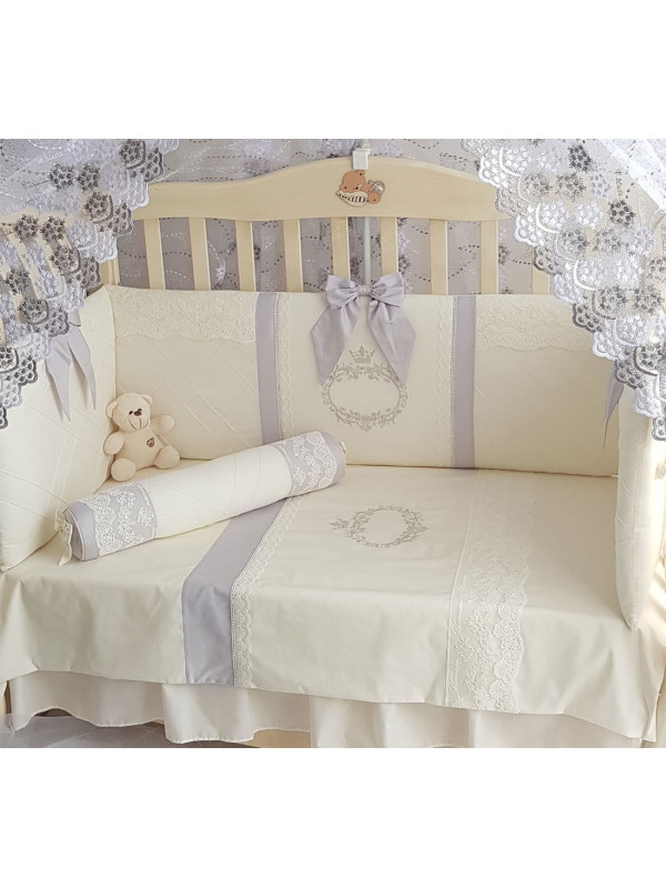 Комплект в кроватку Софт Milana серый