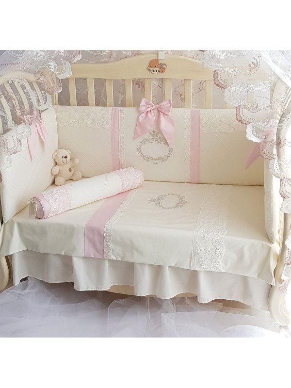 Комплект в кроватку Софт Milana нежно-розовый