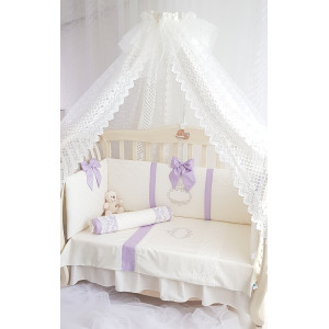 Комплект в кроватку Софт Milana сирень