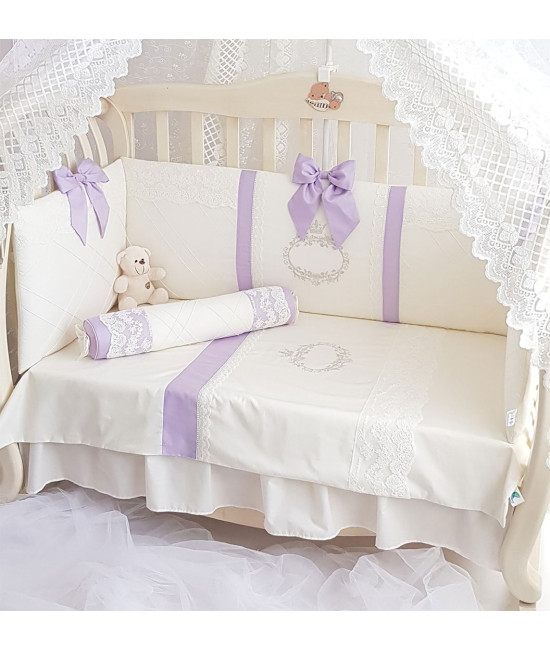 Комплект в кроватку Софт Milana сирень