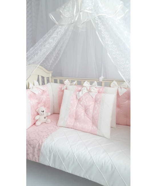 Комплект в кроватку Софт Мягкое облако розовый