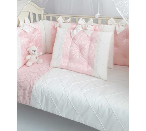 Комплект в кроватку Софт Мягкое облако розовый