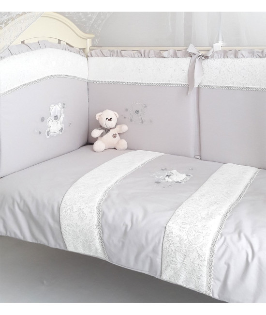 Комплект в кроватку Нуволла серый