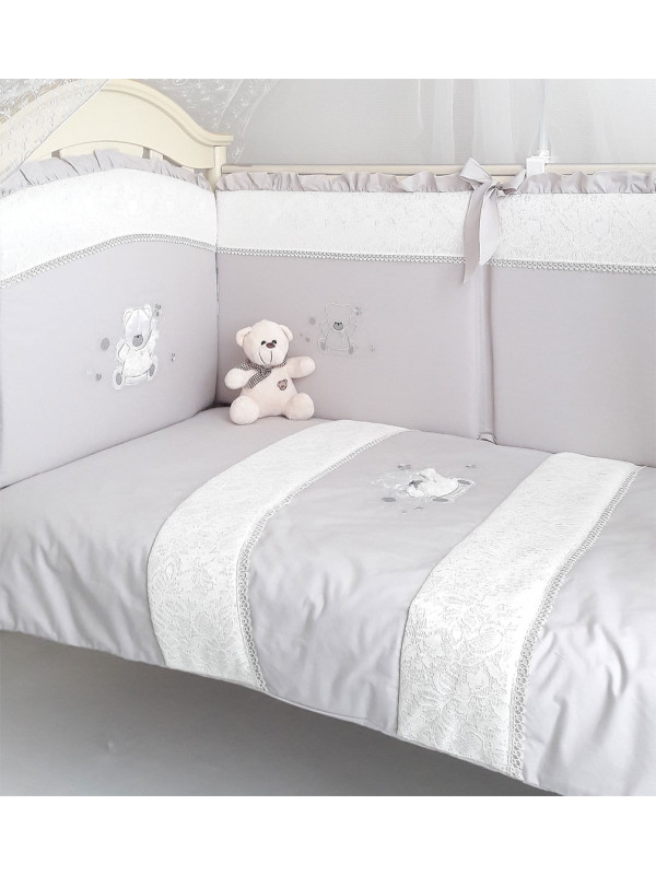 Комплект в кроватку Нуволла серый