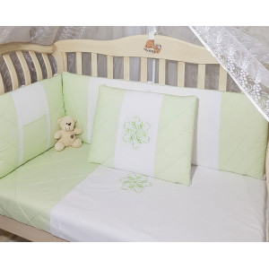 Комплект в кроватку Софт Odelis салатовый