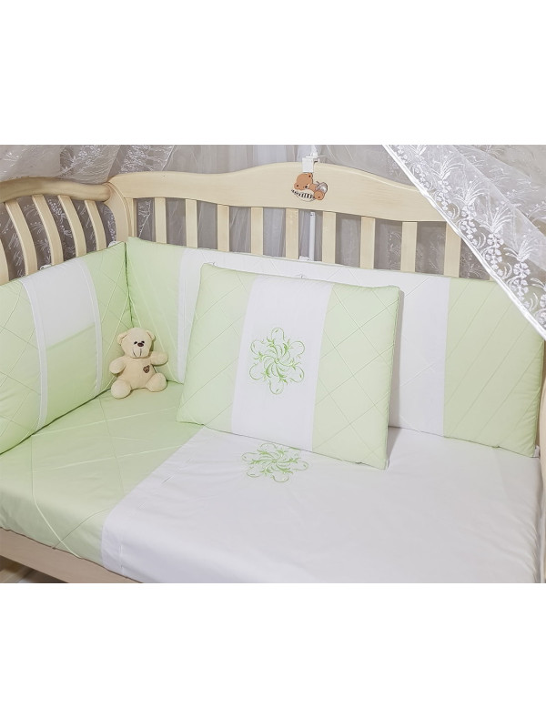 Комплект в кроватку Софт Odelis салатовый