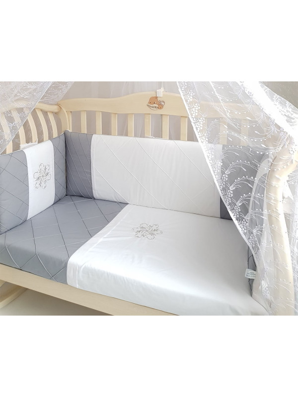 Комплект в кроватку Софт Odelis серый