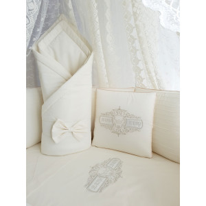 Комплект в круглую кроватку Odelis бежевый