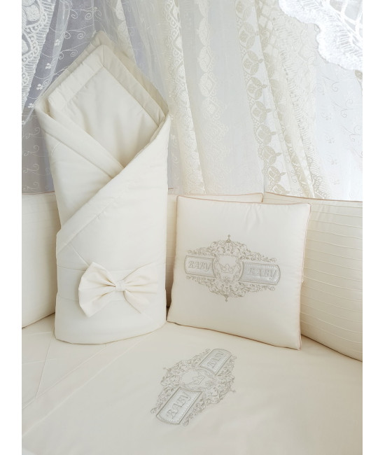 Комплект в круглую кроватку Odelis бежевый