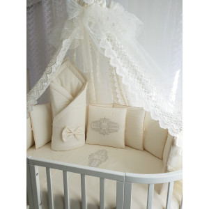 Комплект в круглую кроватку Odelis бежевый