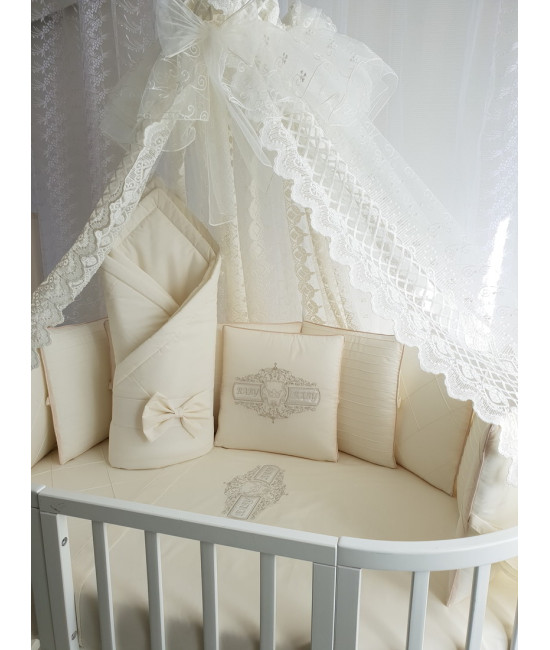 Комплект в круглую кроватку Odelis бежевый
