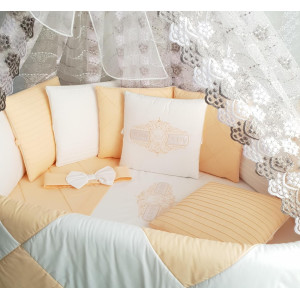 Универсальный комплект в кроватку Odelis персик