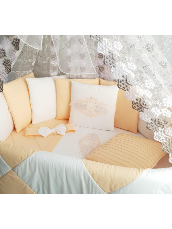 Комплект в круглую кроватку Odelis персик