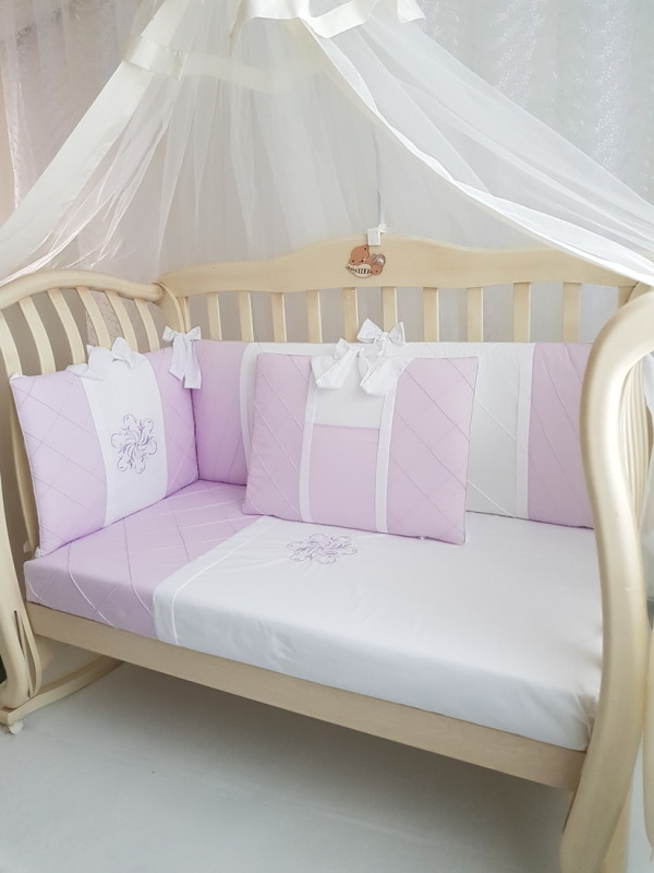Комплект в кроватку Софт Odelis сирень