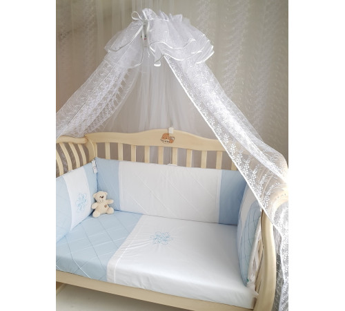 Комплект в кроватку Софт Odelis голубой