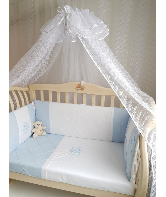 Комплект в кроватку Софт Odelis голубой