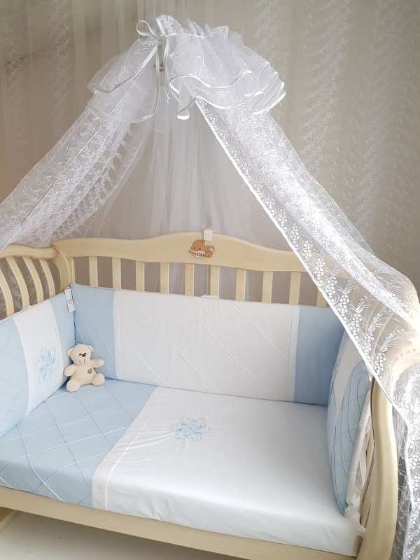 Комплект в кроватку Софт Odelis голубой