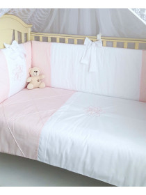 Комплект в кроватку Софт Odelis розовый