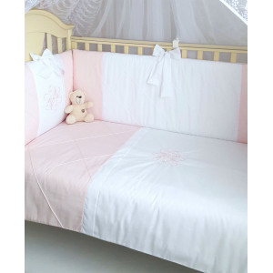 Комплект в кроватку Софт Odelis розовый