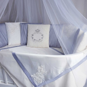 Комплект в круглую кроватку Paula лиловый