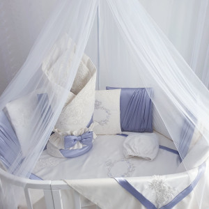 Комплект в круглую кроватку Paula лиловый