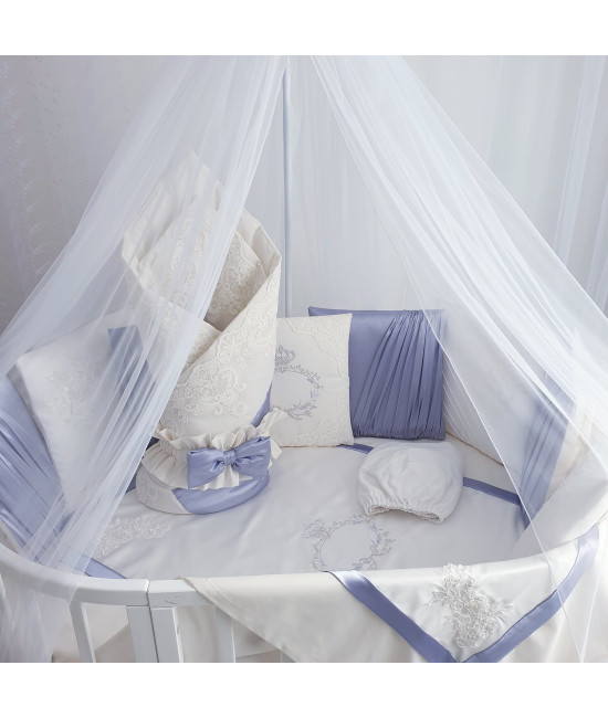 Комплект в круглую кроватку Paula лиловый