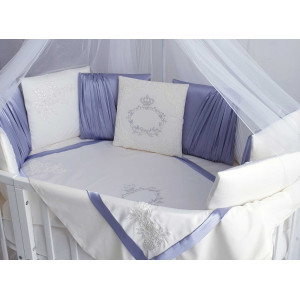 Комплект в круглую кроватку Paula лиловый