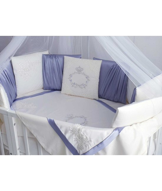 Комплект в круглую кроватку Paula лиловый